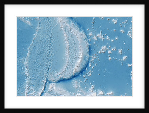 Map of the Mariana Trench by Anonymous