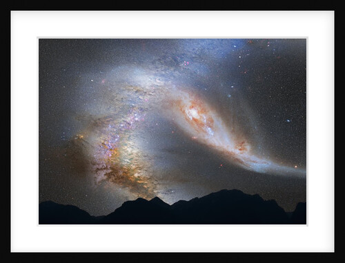 Andromeda Galaxy and the Milky Way Collision by Anonymous