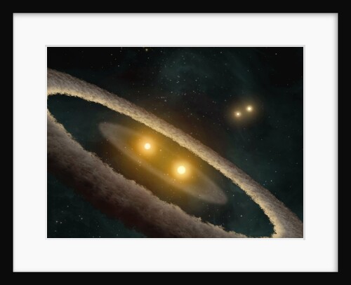 Artist's conception of quadruple star system by Anonymous