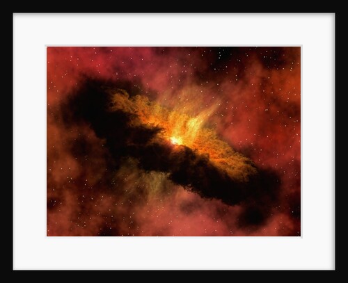 Artist's Conception of Planet-Forming Disk Around a Baby Star by Anonymous