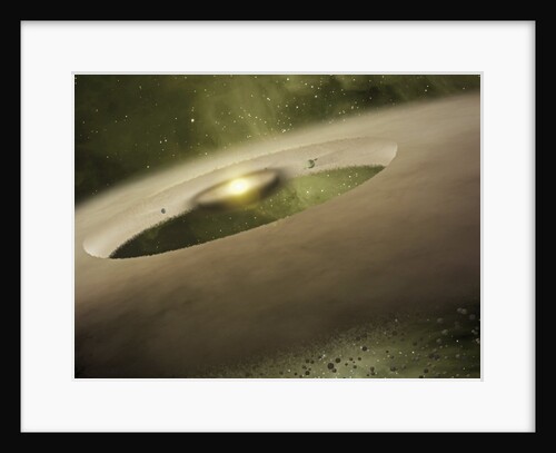 Artist's Conception of Planets Forming Around a Sun-like Star by Anonymous