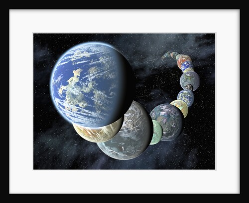 Artist's Conception of Rocky, Terrestrial Worlds by Anonymous