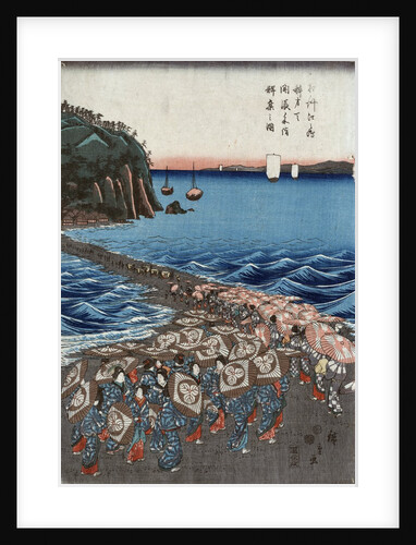 Opening celebration of Benzaiten Shrine at Enoshima in Soshu by Ando Hiroshige
