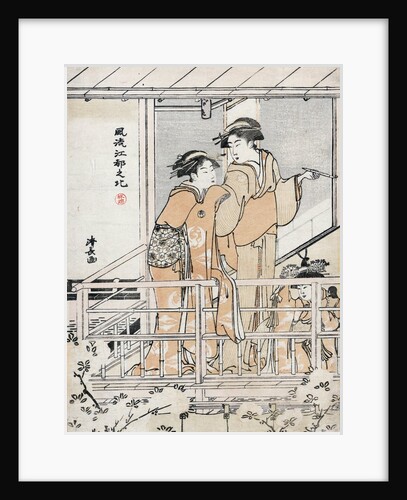 Viewing Cherry Blossoms by Torii Kiyonaga