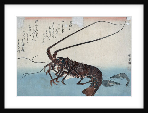 Shrimp and lobster by Ando Hiroshige