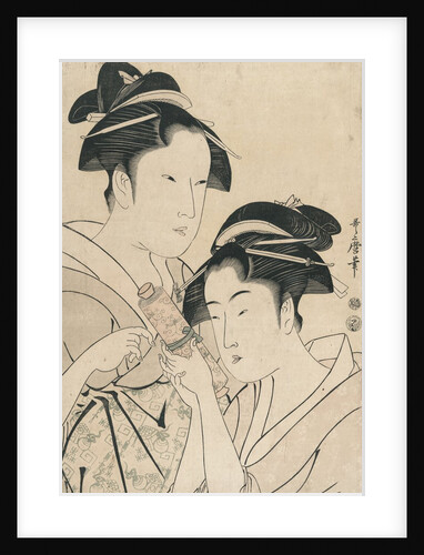 Osen of Kagiya and Ohisa of Takashima by Kitagawa Utamaro