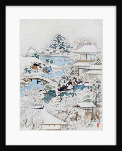 JÅ«ichidanme - act eleven of the ChÅ«shingura - searching the grounds by Anonymous