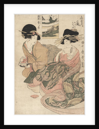 The courtesan Tsukasa of ÅŒgiya by Kitagawa Utamaro