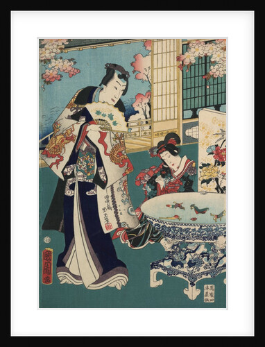 Flower performance by Toyohara Kunichika