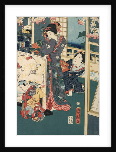 Flower performance by Toyohara Kunichika