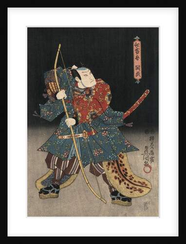 An actor in the role of Saitogo Kunitake by Utagawa Kunisada