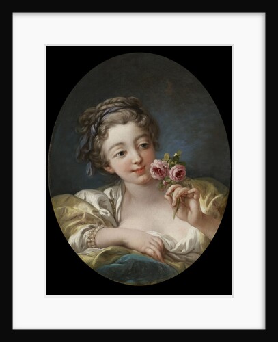 Girl with Roses by Workshop of François Boucher