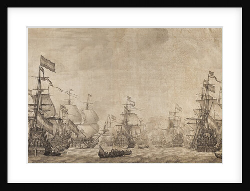 The Dutch Fleet under Sail by Willem van de Velde the Elder