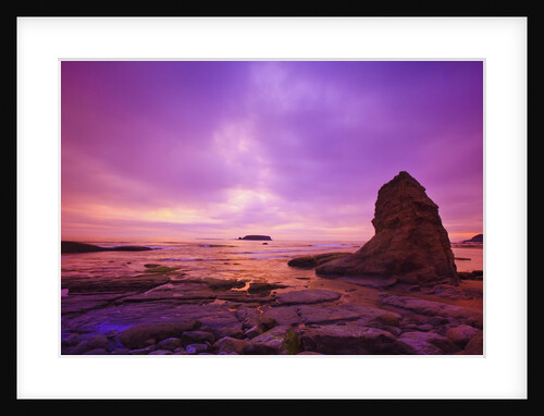 sunset Otter Rock, Oregon Coast, Pacific Northwest. Pacific Ocean by Anonymous