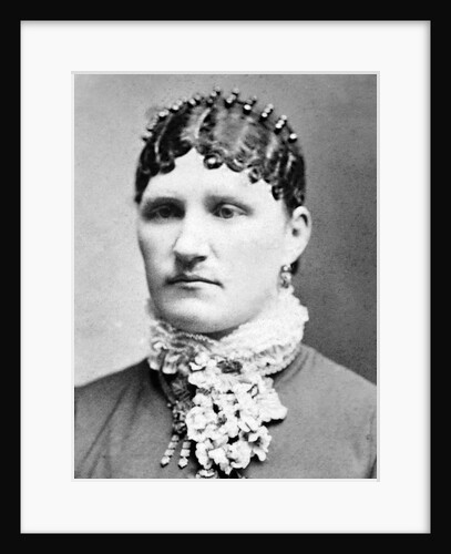 Mature woman portrait, ca. 1895. by Anonymous