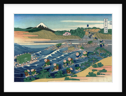 Fuji at Kanaya on the TÅ�kaidÅ�. by Anonymous