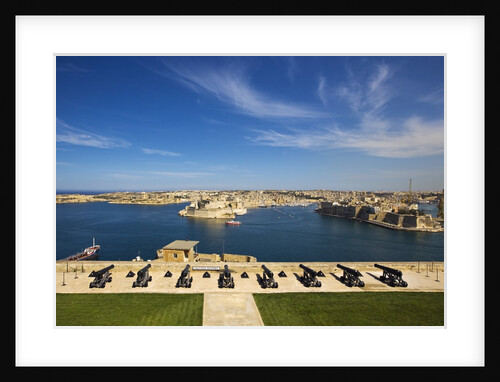 View of Vittoriosa and Senglea from Upper Barrakka Gardens by Anonymous