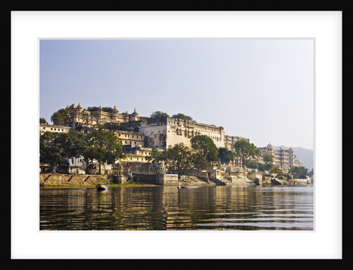 View of City Palace complex from Pichola Lake by Anonymous