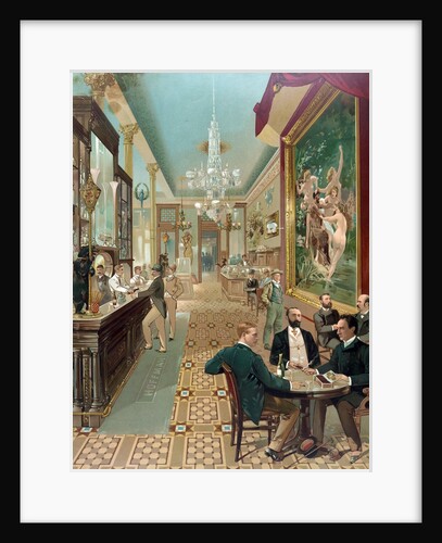 Interior view of the Hoffman House bar by Anonymous