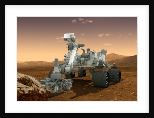 Curiosity Rover on Mars by Anonymous