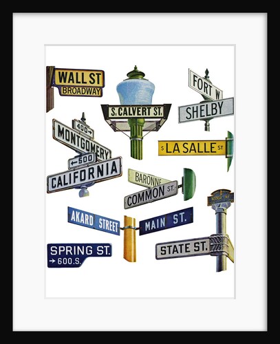 Signs of Famous Streets in Banking and Commerce. by Anonymous