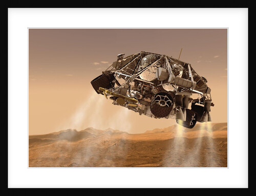 Curiosity and Descent Stage by Anonymous