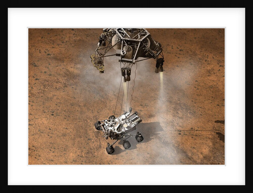 Curiosity Touching Down by Anonymous
