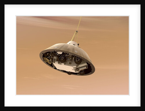 Curiosity While on Parachute by Anonymous