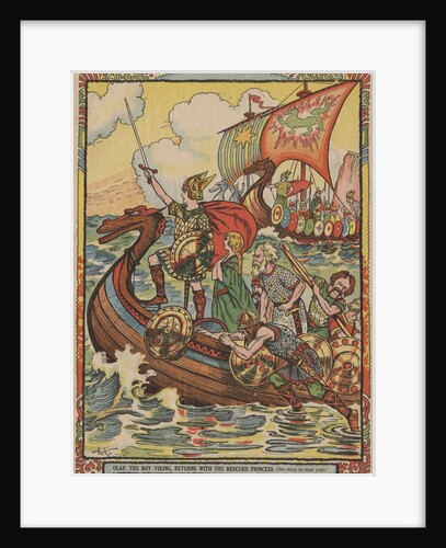 Young Viking rescuing princess by Anonymous