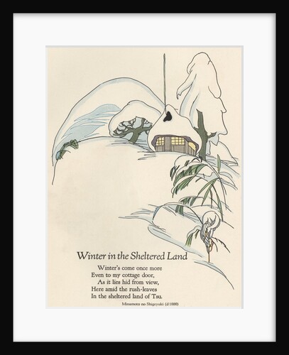 Cottage covered with heavy snow by Anonymous