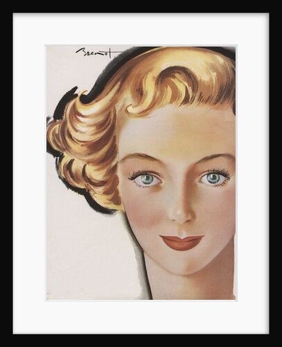 1950s era haircare advertisement with blond woman by Anonymous