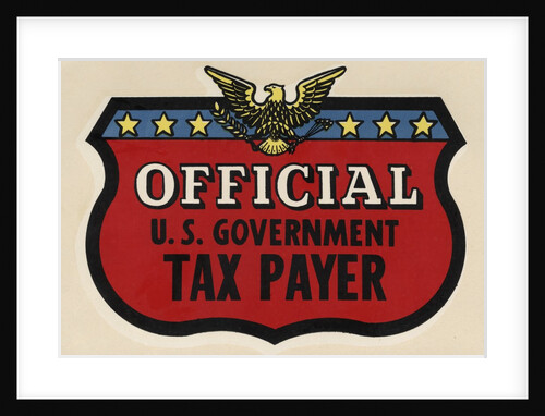 Official U.S. Government Tax Payer decal by Anonymous