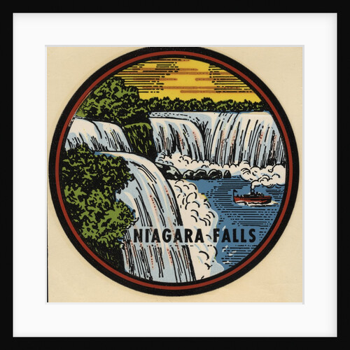Niagara Falls travel decal by Anonymous