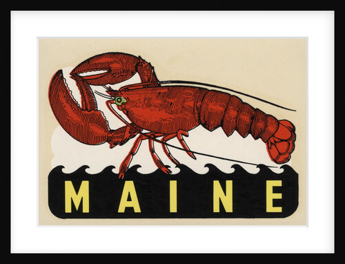 Maine travel decal by Anonymous