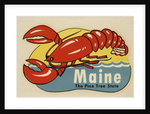 Maine travel decal by Anonymous