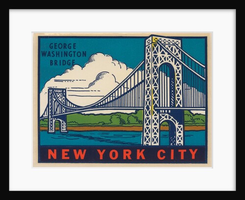 George Washington Bridge travel decal by Anonymous