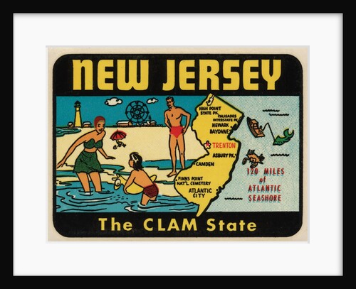 New Jersey travel decal by Anonymous