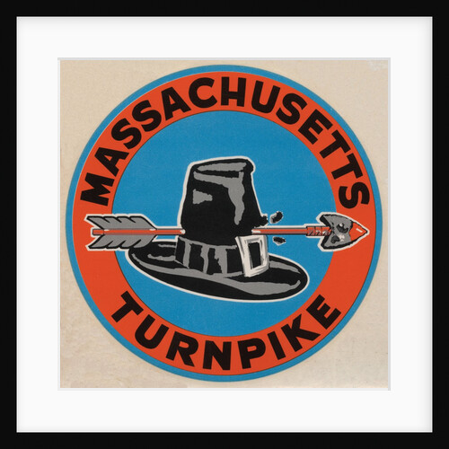 Massachusetts Turnpike travel decal by Anonymous