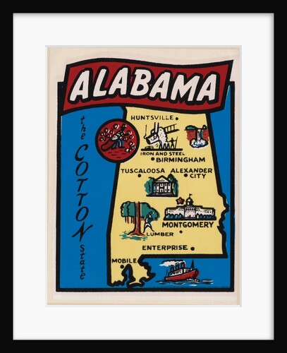 Alabama travel decal by Anonymous