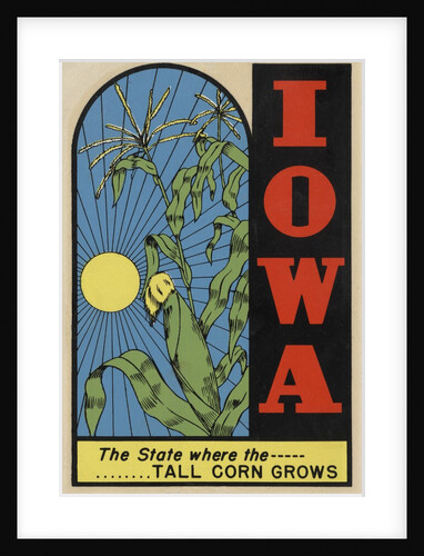 Iowa travel decal by Anonymous