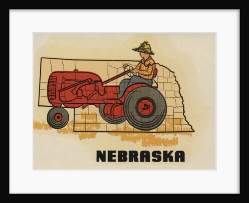 Nebraska travel decal by Anonymous