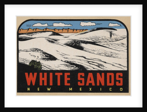 White Sands New Mexico travel decal by Anonymous