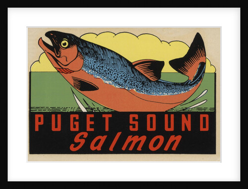 Puget Sound Salmon travel decal by Anonymous