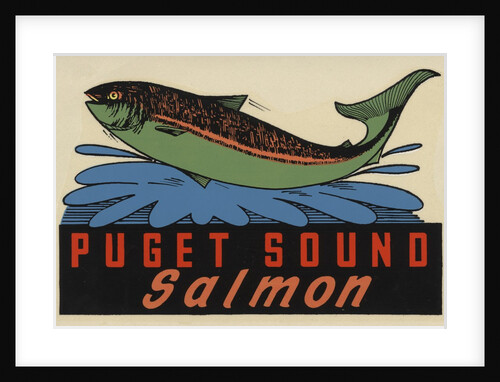 Puget Sound Salmon travel decal by Anonymous