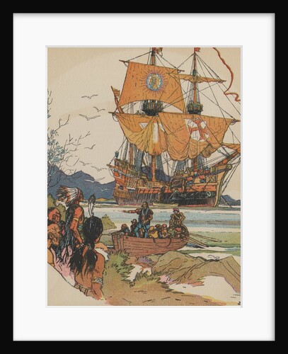 Amerigo Vespucci landing in South America by Anonymous