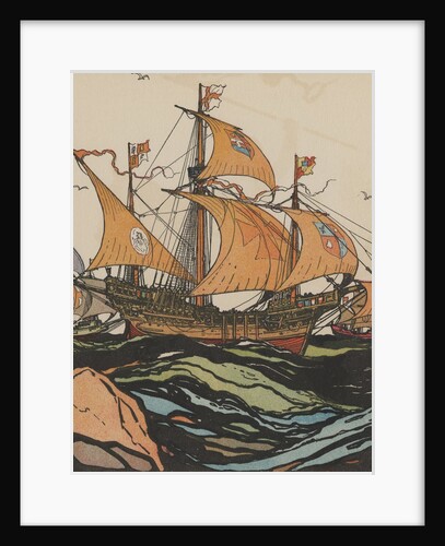 Ferdinand Magellan at sea by Anonymous