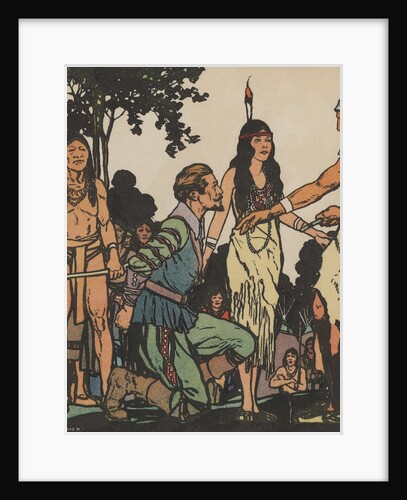 John Smith and Pocahontas by Anonymous