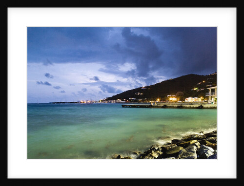 Coastla town at dusk, Road Town, Tortola, British Virgin Islands by Anonymous