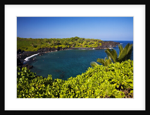 Sunny Day at the Black Sand Beach Near Hana on the Island of Maui by Anonymous