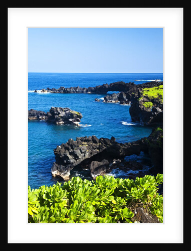 Sunny Day at the Black Sand Beach Near Hana on the Island of Maui by Anonymous